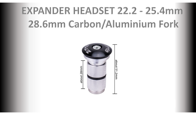 HEADSET EXPANDER 22.2 - 25.4mm for 28.6mm Carbon/Aluminium Fork