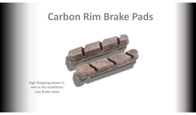 BRAKE SHOES - Road Carbon Rim Set  (Pads Only - No Body)