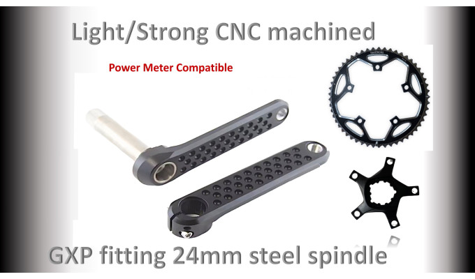 CRANK SET Road  bike 165mm, 24mm Spindle