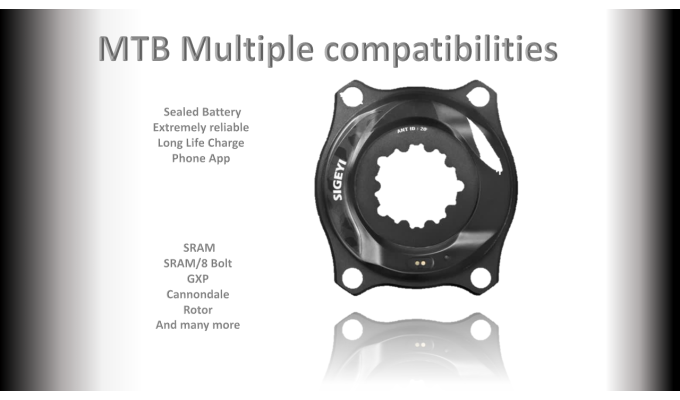 Power Meter GXP 3 Bolt - MTB 104bcd Boost 4 Bolt