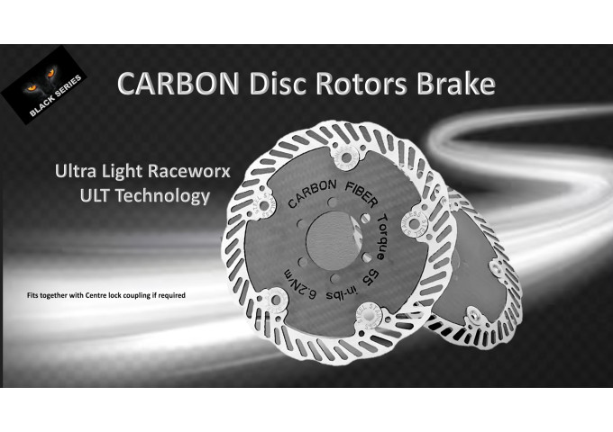 BRAKE Disc Brake Rotor - 140mm - 6 Bolt Carbon Centre