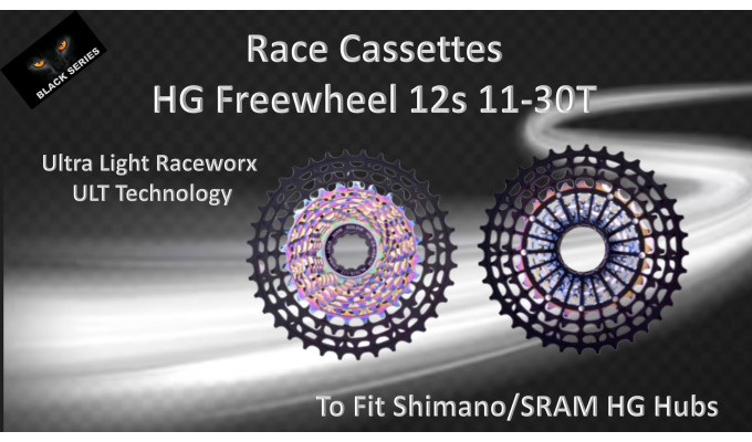 12s 11-30t Cassette Clusters Black-Multi ULT (Ultralight Race Technology) - HG